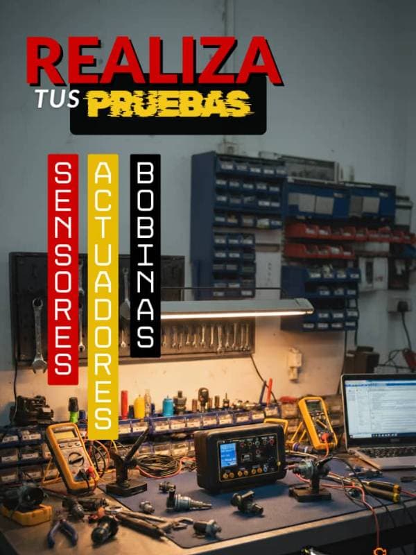 Prueba de sensores y actuadores automotriz