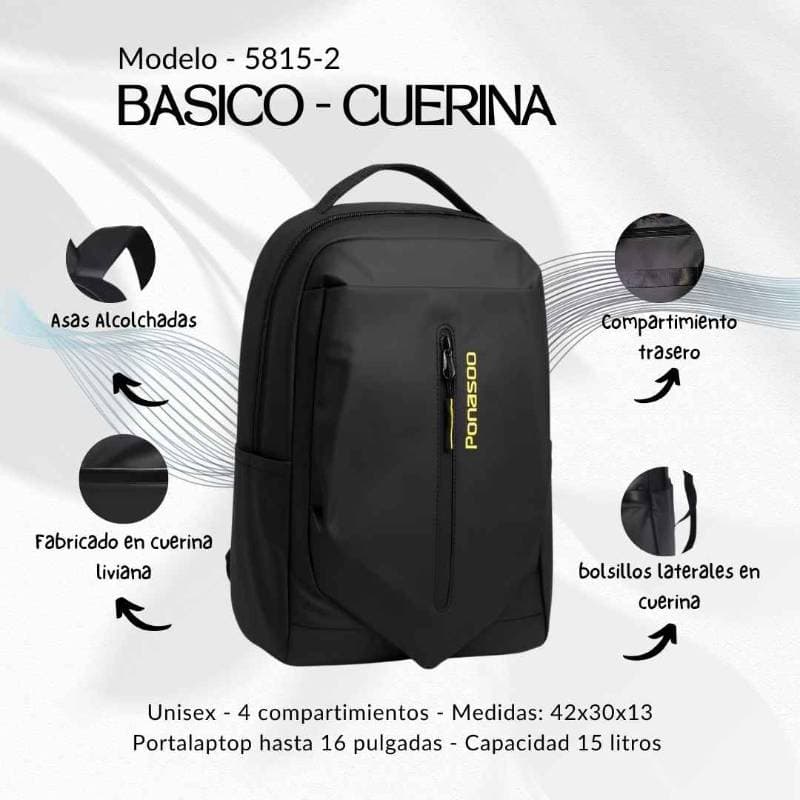 Bolsos básicos de cuerina