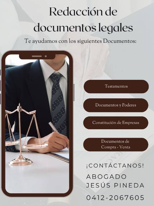 Redacción de documentos legales, contratos, documentos compra y venta
